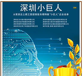 雄帝科技首批入選國家重點培育“小巨人”企業